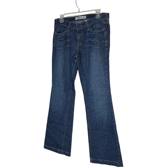 Gap Original Long and Lean Flare Bootcut Jeans Dark Wash Blue Womens 10 Regular - Picture 5 of 12